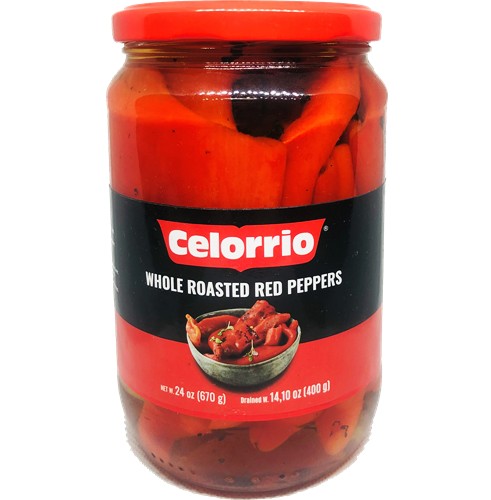 Celorrio Whole Roasted Red Pepper 24 oz
