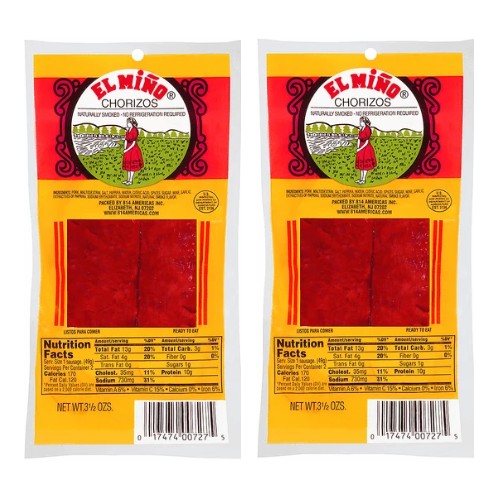 El Miño Chorizo 3.5 oz Pack of 2