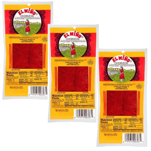 El Miño Chorizo 3.5 oz Pack of 3