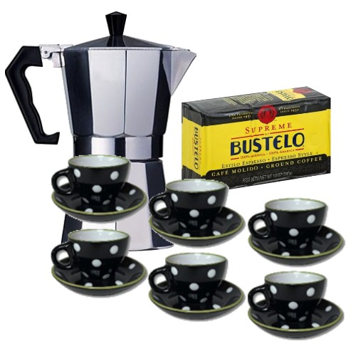 Cuban Espresso Coffee Gift Set for 6