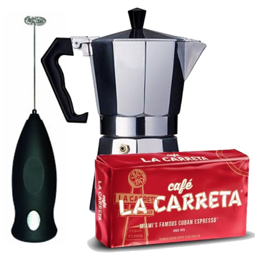 Coffee Maker Frother & ground Coffee Kit