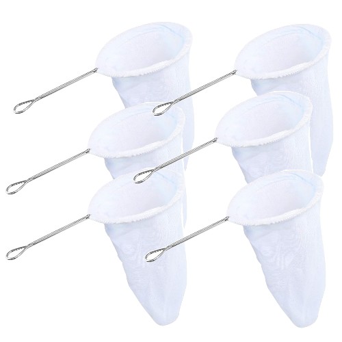 Cloth coffee strainer with Metal handle. Set of 6