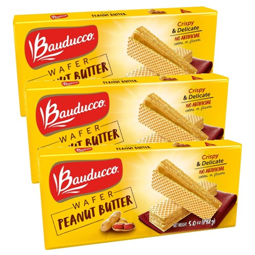 Bauducco Peanut Butter Wafer 5 oz Pack of 3