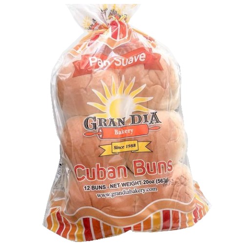 Cuban Buns 12 units per pack 20oz Pan Suave