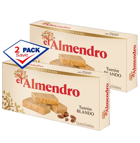El Almendro Turron Jijona (Blando) 8.8 oz Pack of 2