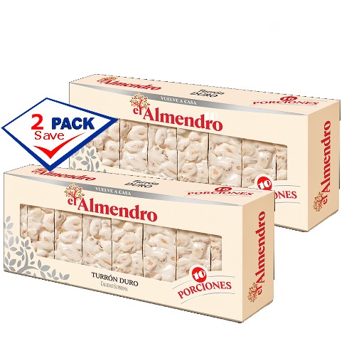 El Almendro Turron Alicante 10 Porciones 8.8 oz Pack of 2