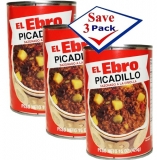 El Ebro Picadillo Cuban Style (Beef Hash) 15 Oz Pack of 3