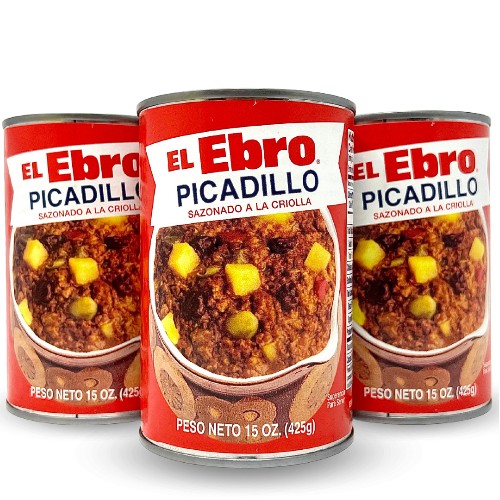 El Ebro Picadillo Cuban Style (Beef Hash) 15 Oz Pack of 3