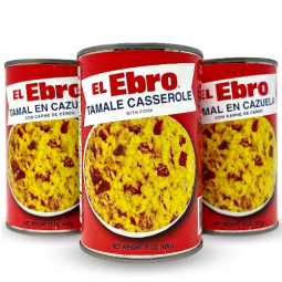 El Ebro Tamal En Cazuela With Pork  15 oz each. Pack of 3