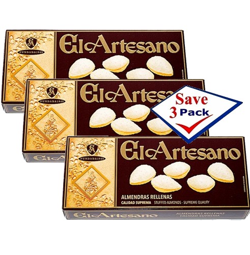 El Artesano Almendras Rellenas 3.5 oz Pack of 3