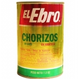 Chorizos EL Ebro in lard 7.2 oz.