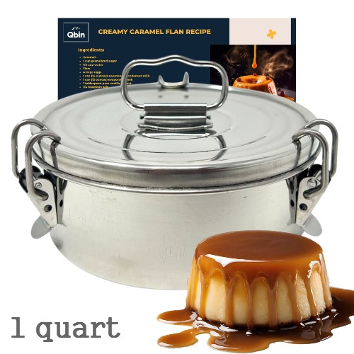 Flan Mold Stainless Steel 1 qt Capacity