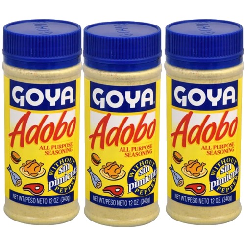 Goya Adobo without Pepper 12 oz Pack of 3