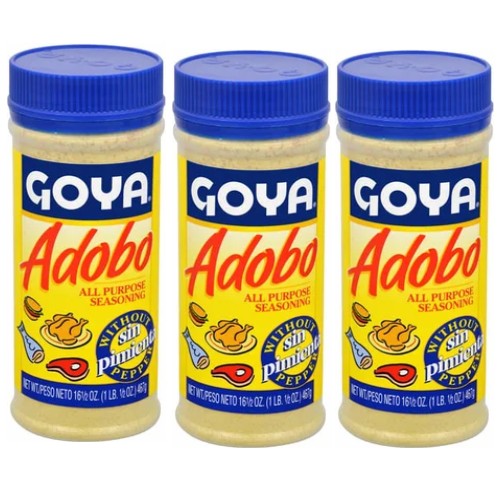 Adobo Goya Without Pepper 16.5 Oz Pack of 3