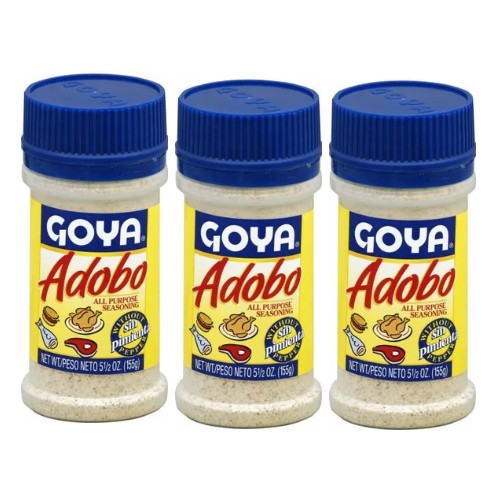 Adobo  Goya Seasoning Without Pepper  5.5 Oz Pack of 3