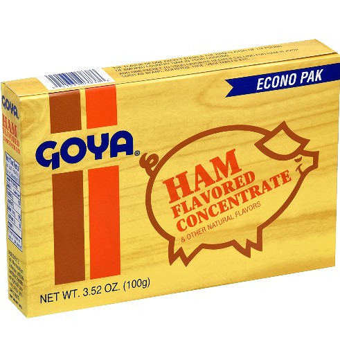 Goya Ham Flavor Concentrate. 18 individual envelopes. 3.52 OZ