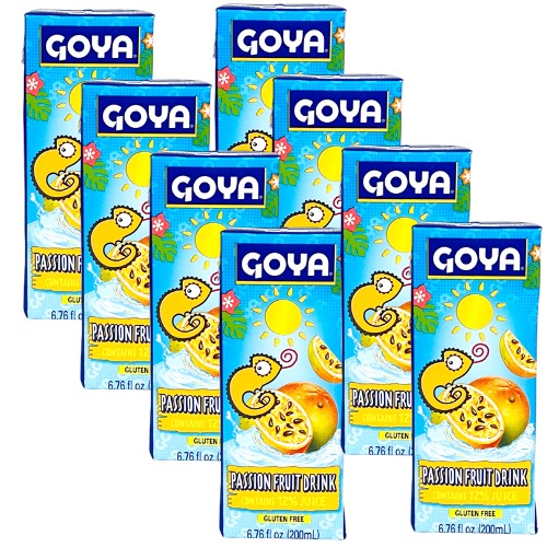 Goya Kids Juice Passion Fruit Drink 6.76 oz Pack of 8