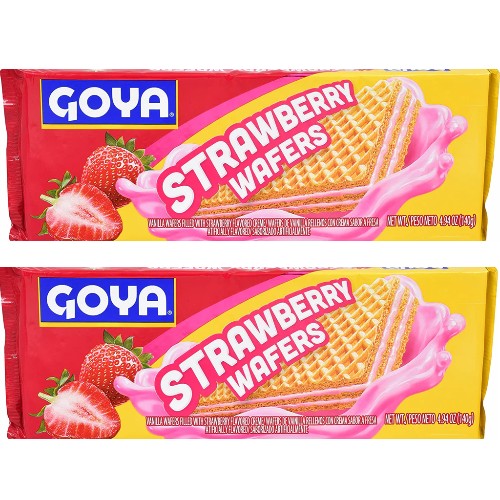 Goya Strawberry Wafers 4.94 Oz Pack Of 2