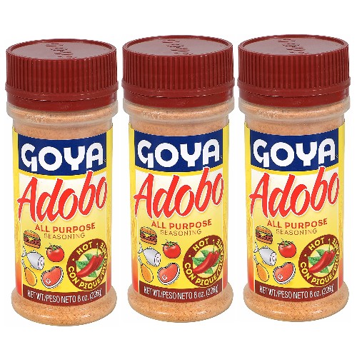 Goya Adobo  with  Pique Picante 8 oz Pack of 3