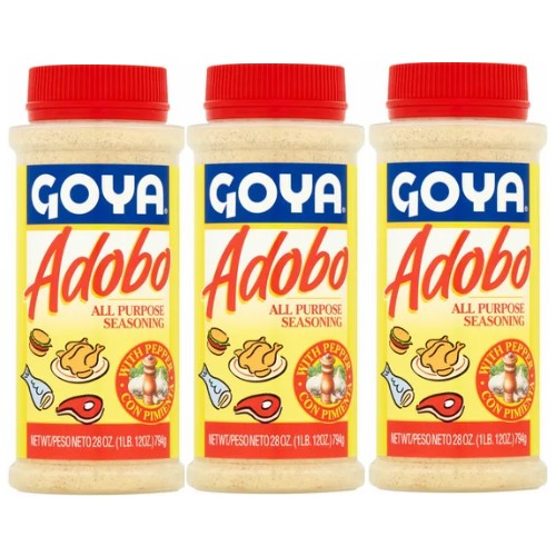 Adobo Goya with Pepper 28 Oz Pack of 3