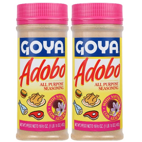 Goya Adobo with Saffron 16.5 oz Pack of 2