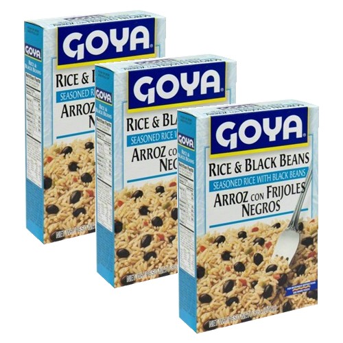 Goya Black Beans and Rice 8 Oz Pack of 3
