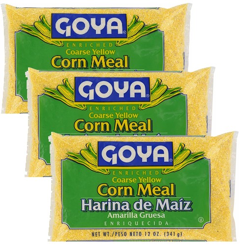 Goya harina de maiz Amarilla Gruesa 12 oz Pack of 3