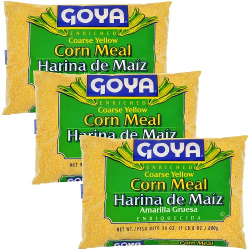 Goya harina de maiz Amarillo Gruesa 24 oz Pack of 3