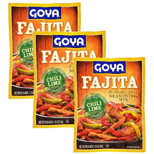 Fajita Seasoning by Goya 1.25 oz Pack of 3