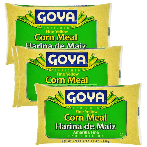 Goya harina de maiz Amarillo Fina 12 oz Pack of 3