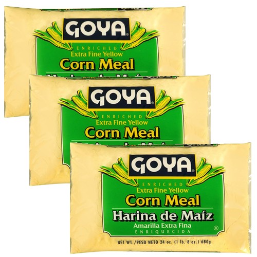 Goya harina de maiz  Amarilla Fina. 24 oz Pack of 3