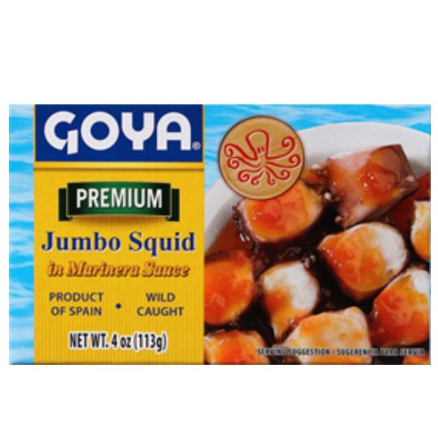 Goya  Jumbo Squid in Marinera Sauce 4 oz