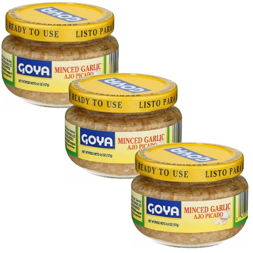 Minced Garlic By Goya 4.5 Oz Pack of 3