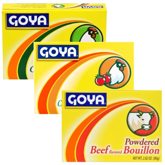 Goya Powdered Bouillon Variety Bundle