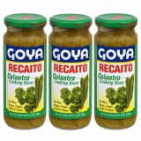 Goya Recaito cooking base. 12 oz Pack of 3