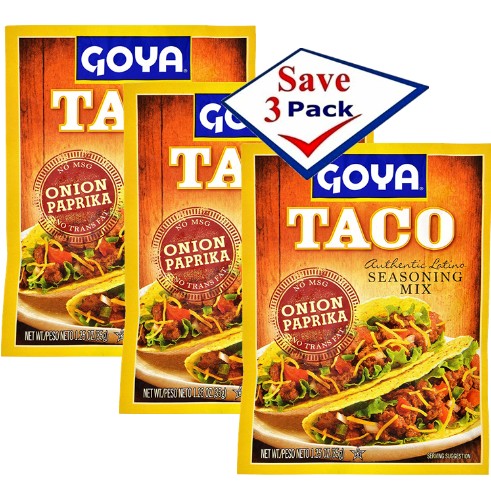 Taco  Seasoning by Goya 1.25 oz Pack of 3
