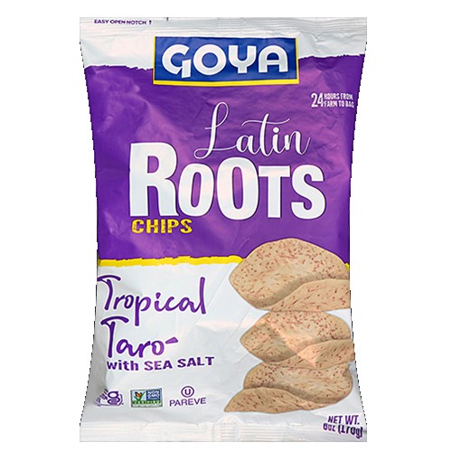 Goya Latin Roots Chips Tropical Taro -Malanga- With Salt 6 oz