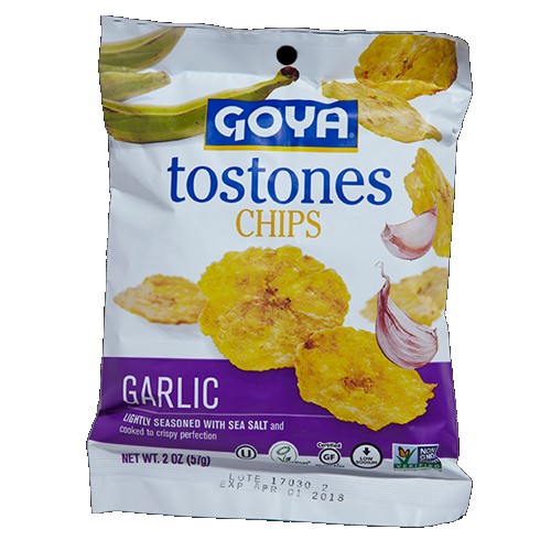 Goya Tostones Chips Garlic 2 oz
