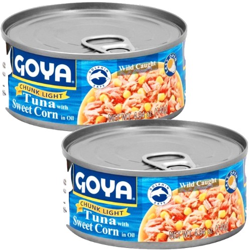 Goya Light Tuna with Sweet Corn 4.94 oz Pack of 2