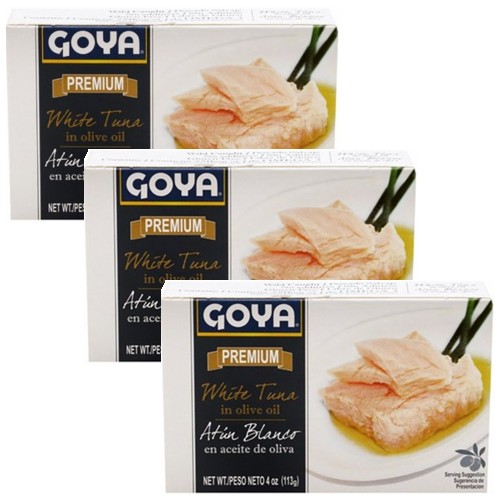 Goya White Tuna  in Olive Oil 4 oz Pack of 3