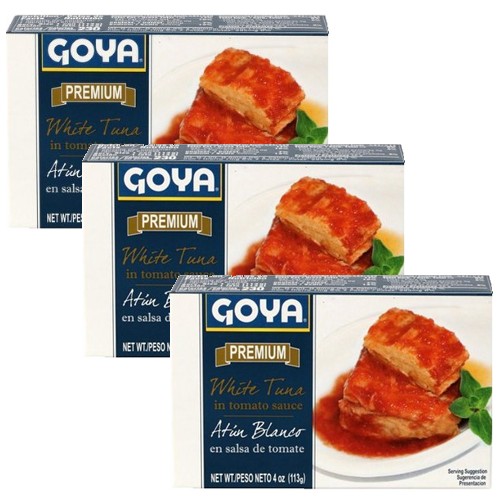 Goya White Tuna in Tomato Sauce 4 oz Pack of 3