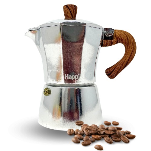 Stove Top 3  Espresso Cup Coffee Maker Designer Look
