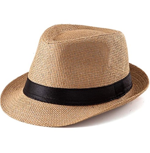 Kaki Fedora Hat. Stylish New Look, Unisex