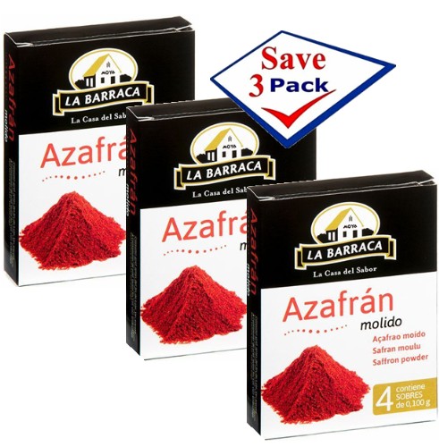 Saffron Podwer La Barraca 5 envelopes 0.085 g Pack of 3