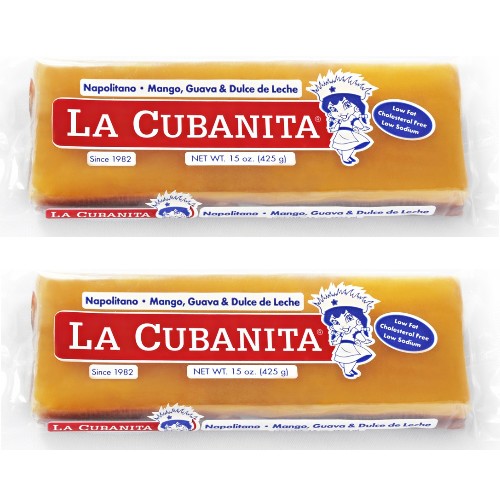 Napolitano Mango, Guava and Milk Cream, La Cubanita . 15 oz Pack of 2