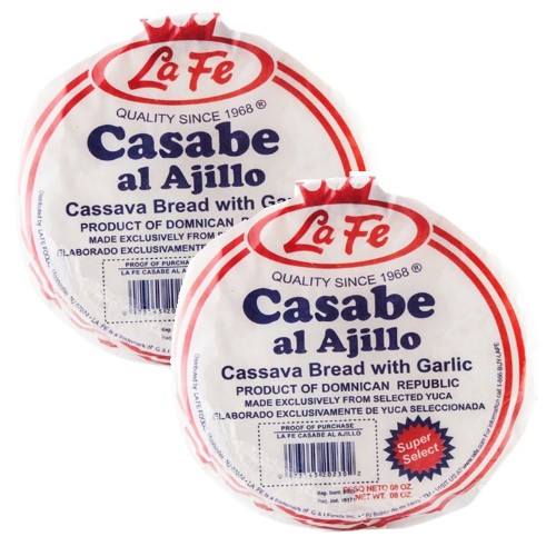 La Fe Casabe al Ajillo 8 oz Pack of 2