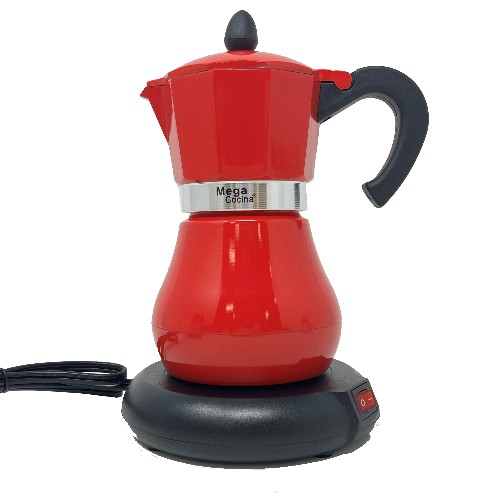 Mega Electric Red Coffee Maker 3  Cups.