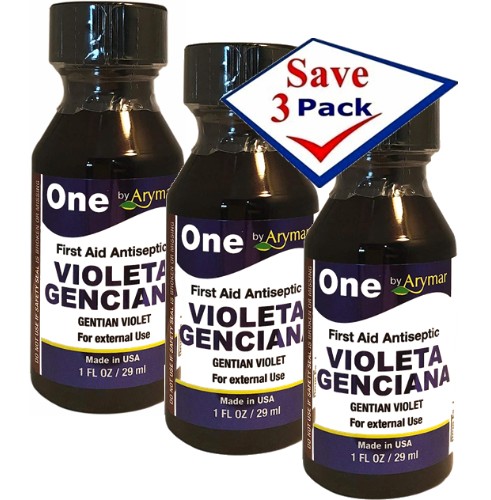 Gentian Violet Violeta Genciana 1oz Pack of 3