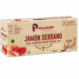 Genuine Serrano Cured Ham Imported from Spain by Palacios  Carving Knife and Stand Included.