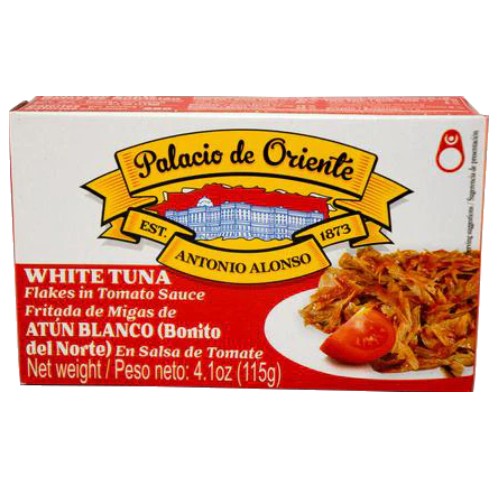 Palacio de Oriente White Tuna Flakes in Tomato Sauce 4.1 oz